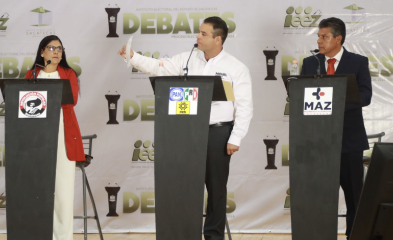 Debate: Exhibe Miguel Varela corrupción de Jorge Miranda en Zacatecas 